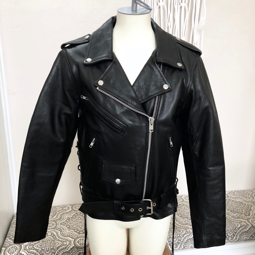 NWOT genuine leather motorcycle jacket